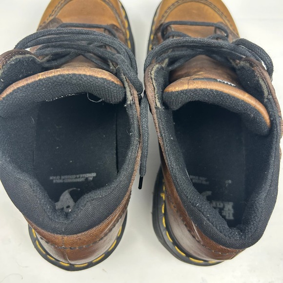 Dr. Martens Vintage Made in England Chunky Leather Brown Lace Up Boot Y2K Sz UK8 main image 12